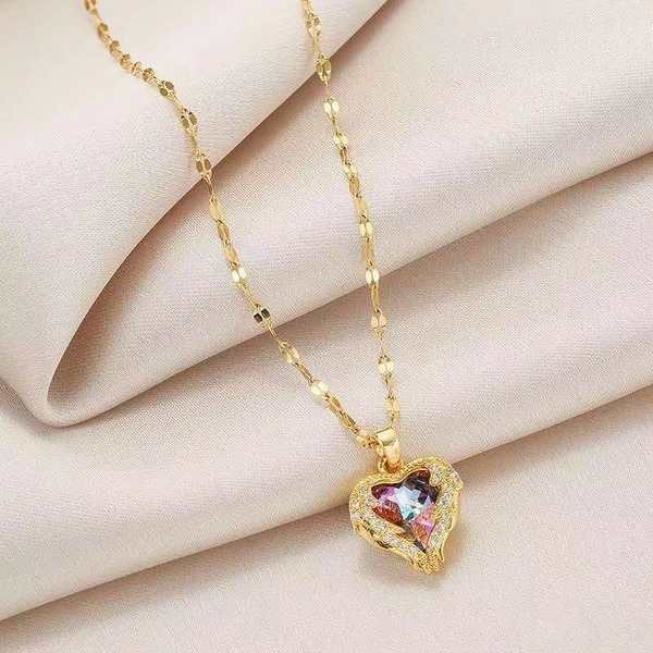 18kGold Plated Chain-Love Shape Neckless